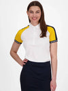 Women's Perinne  Short Sleeve Polo Wax Yellow - J.LINDEBERG - BALAAN 4