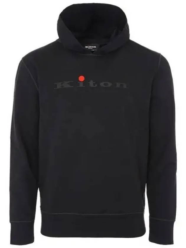 Classic logo black hoodie 271298 - KITON - BALAAN 1