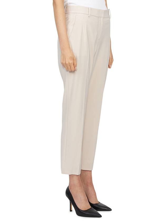 Women's Good Wool Treeca Crop Pants Beige - THEORY - BALAAN 4