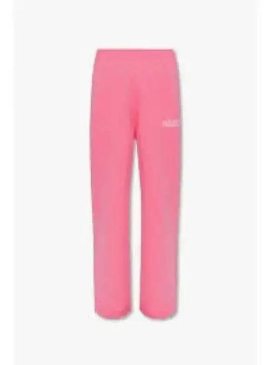 Logo Banding Sweat Straight Pants Pink - GANNI - BALAAN 2