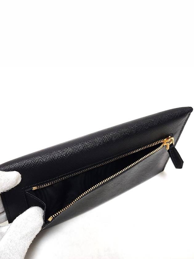 Saffiano clutch and long wallet 1MF175 NERO - PRADA - BALAAN 5