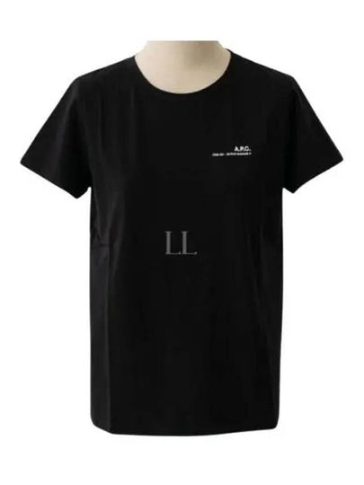 Item Logo Crew Neck Short Sleeve T-Shirt Black - A.P.C. - BALAAN 2