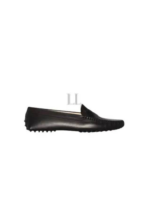 Women's Gommino Leather Driving Shoes Black - TOD'S - BALAAN 2