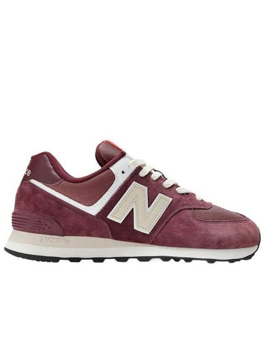 574 Low Top Sneakers Burgundy - NEW BALANCE - BALAAN 1