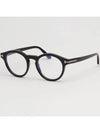 Eyewear Round Acetate Eyeglasses Black - TOM FORD - BALAAN 6