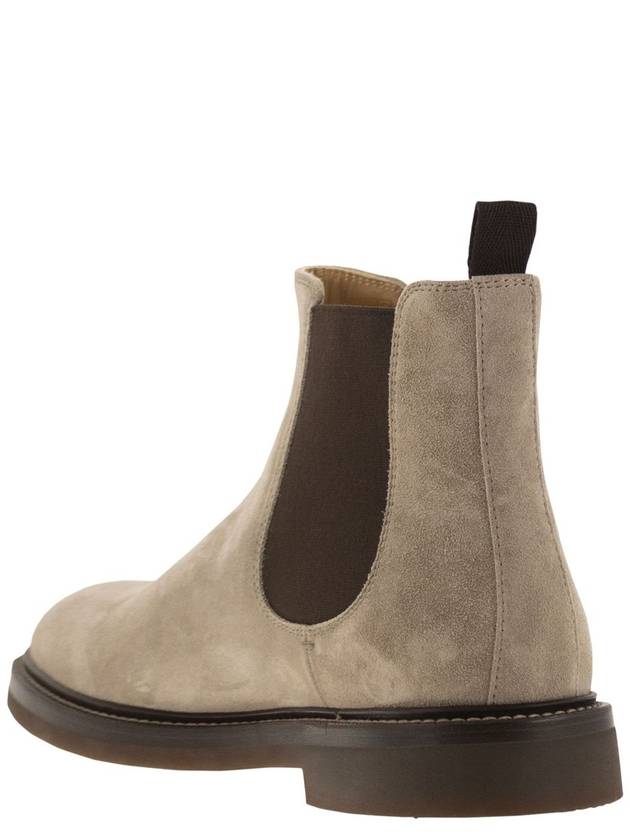 Chelsea Boot in suede - BRUNELLO CUCINELLI - BALAAN 3