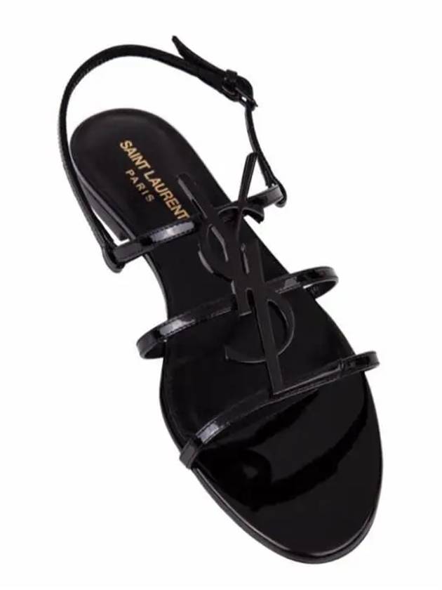 Women's Cassandra Open Sandals Black - SAINT LAURENT - BALAAN 3