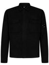 Gabardine Long Sleeve Shirt Black - CP COMPANY - BALAAN 3