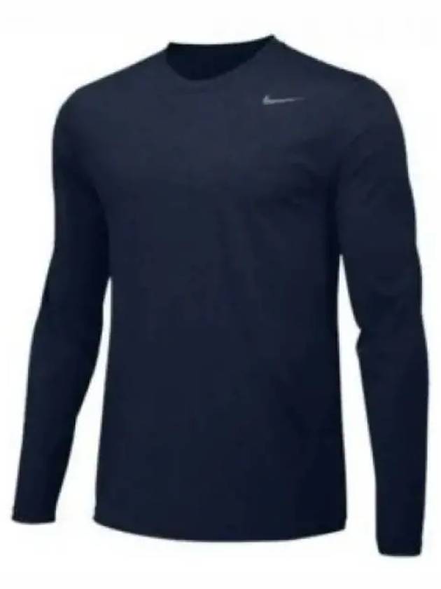 Men's Team Legend Dri Fit Long Sleeve T-Shirt Navy - NIKE - BALAAN 2