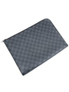 Women s Louis Vuitton N64437 Damier Graphite Canvas Pochette Jour GM Clutch gt Pouch Gangbuk used luxury goods - LOUIS VUITTON - BALAAN 5