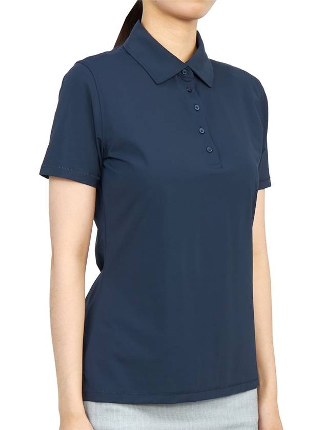 Women's Featherweight Short Sleeve PK Shirt Twilight - G/FORE - BALAAN 4