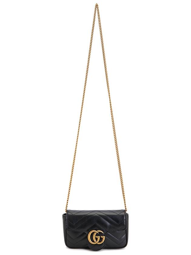 GG Marmont Matelasse Leather Super Mini Bag Black - GUCCI - BALAAN 8