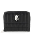 Lola Quilted Zip Round Coin Card Wallet Black - BURBERRY - BALAAN 2