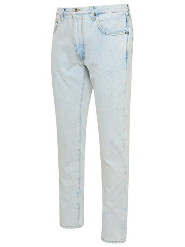 Men's Diag Striped Slim Jeans  Light Blue - OFF WHITE - BALAAN 3