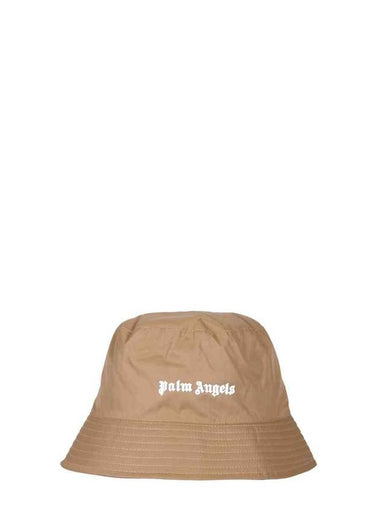 Logo Bucket Hat Brown - PALM ANGELS - BALAAN 1