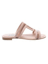 Double T Slippers Pink - TOD'S - BALAAN 1