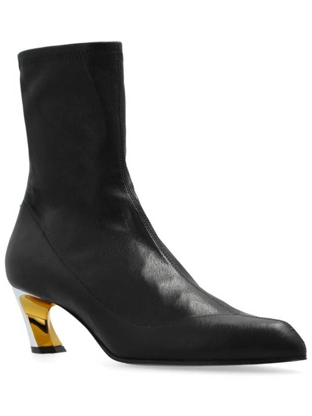 Alexander McQueen Armadillo Ankle Boots In Lamb Leather - ALEXANDER MCQUEEN - BALAAN 3