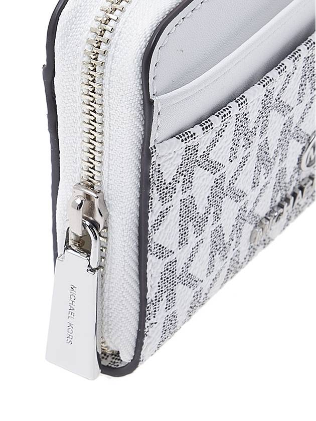 Jet Set Small Logo Card Wallet White - MICHAEL KORS - BALAAN 8