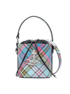 Daisy Drawstring Bucket Bag McCandy Tartan - VIVIENNE WESTWOOD - BALAAN.