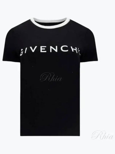 Archetype Slim Fit Cotton Short Sleeve T-Shirt Black - GIVENCHY - BALAAN 2