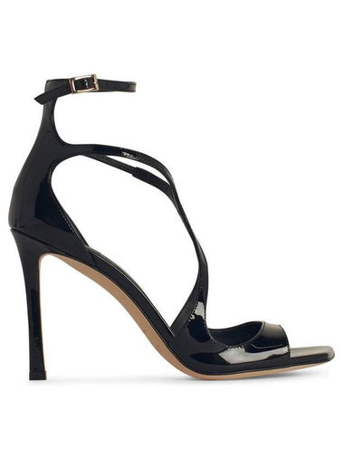 Jimmy Choo Azia Sandals In Black Leather - JIMMY CHOO - BALAAN 1