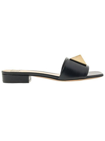 One-Stud Sandals Black - VALENTINO - BALAAN 1