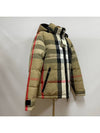 Check Reversible Hooded Padding Beige - BURBERRY - BALAAN 4