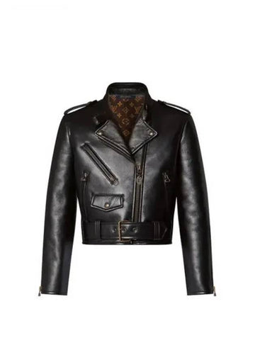 Cropped biker jacket 1AFEDM - LOUIS VUITTON - BALAAN 1