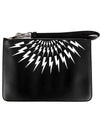 Neil Barrett 20SS PBSG161A N9200 524 Thunderbolt Simple Small Clutch Bag Black Bag TFN - A-COLD-WALL - BALAAN 1