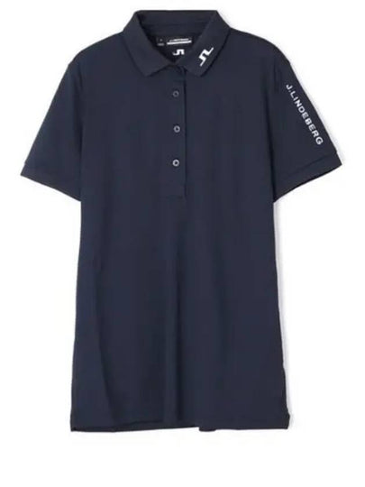 Women's Tour Tech Golf Polo Navy - J.LINDEBERG - BALAAN 2