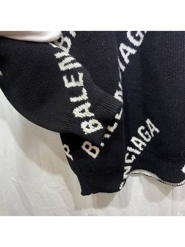 Men s new level multi logo over knit XS - BALENCIAGA - BALAAN 3