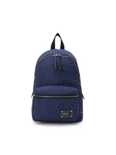 Nylon Jumbled Logo BACKPACK Azure Blue MBBAM24048BUX - MARC JACOBS - BALAAN 1