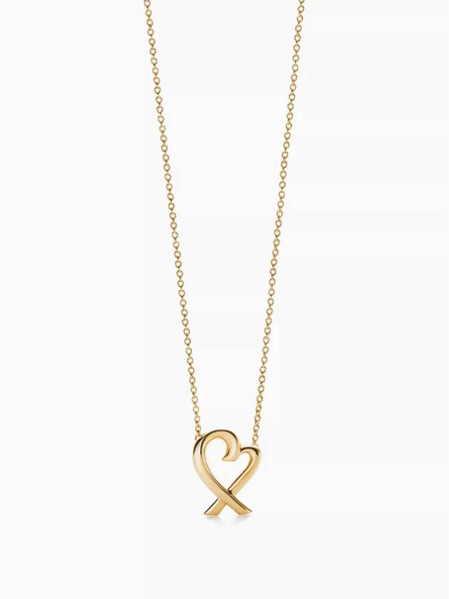 Paloma Picasso Loving Heart Pendant Necklace Gold - TIFFANY & CO. - BALAAN.