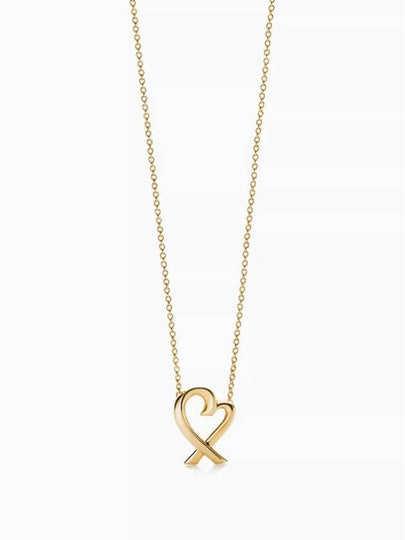 Paloma Picasso Loving Heart Pendant Necklace Gold - TIFFANY & CO. - BALAAN 2