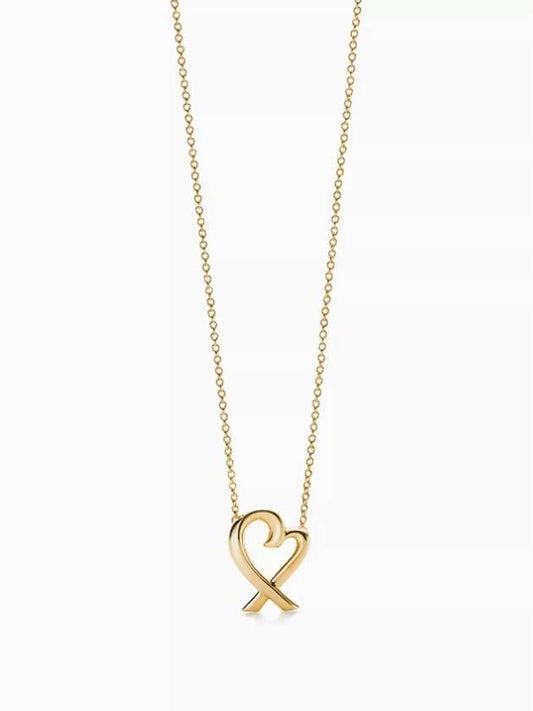 Paloma Picasso Loving Heart Pendant Necklace Gold - TIFFANY & CO. - BALAAN 2