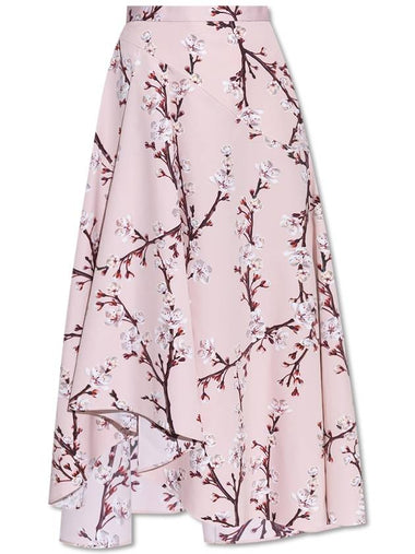 Alexander McQueen Skirt With Floral Motif, Women's, Pink - ALEXANDER MCQUEEN - BALAAN 1