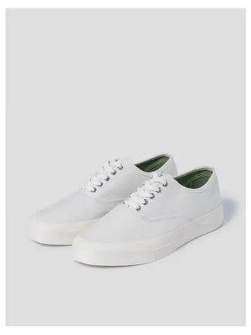 Unisex canvas lace sneakers white domestic product - MAISON KITSUNE - BALAAN 1