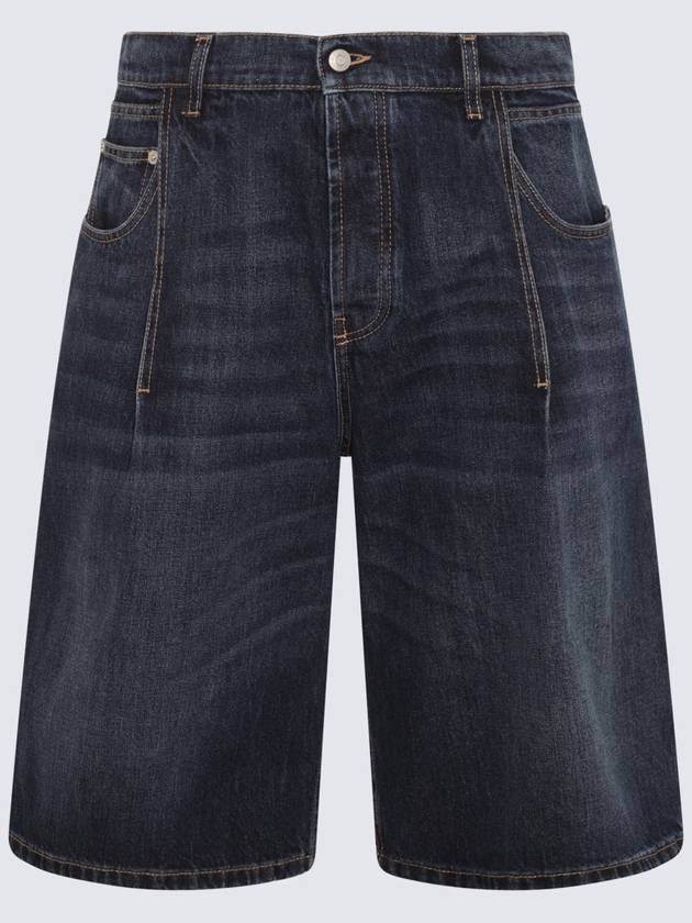 Alexander McQueen Blue Denim Bermuda - ALEXANDER MCQUEEN - BALAAN 1