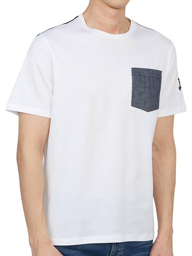 crew neck cotton short sleeve t-shirt white - HERNO - BALAAN.