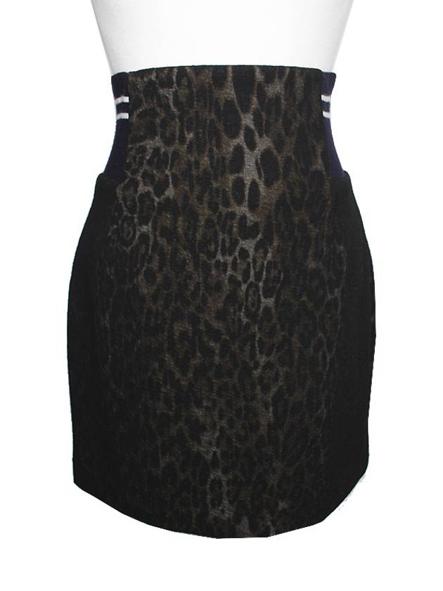 Dark leopard banding skirt 44 55 - SANDRO - BALAAN 1