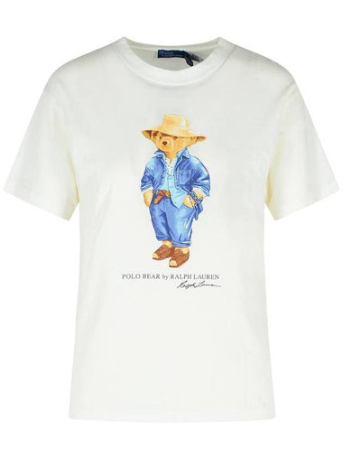 Polo Ralph Lauren White Cotton T-Shirt - POLO RALPH LAUREN - BALAAN 1