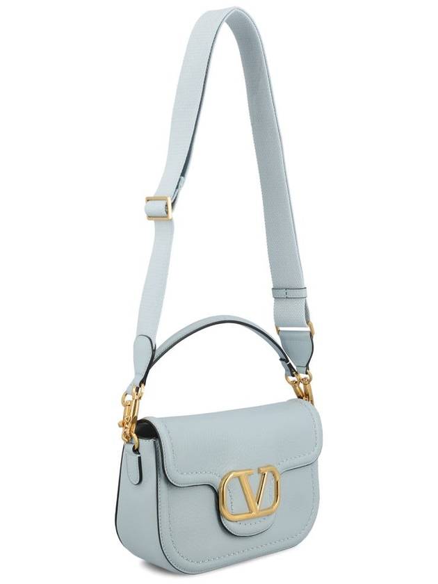 Alltime Soft Grain Calfskin Shoulder Bag Blue - VALENTINO - BALAAN 4