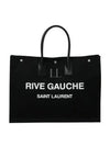 Rive Gauche Lino Legend Large Tote Bag Black - SAINT LAURENT - BALAAN 2