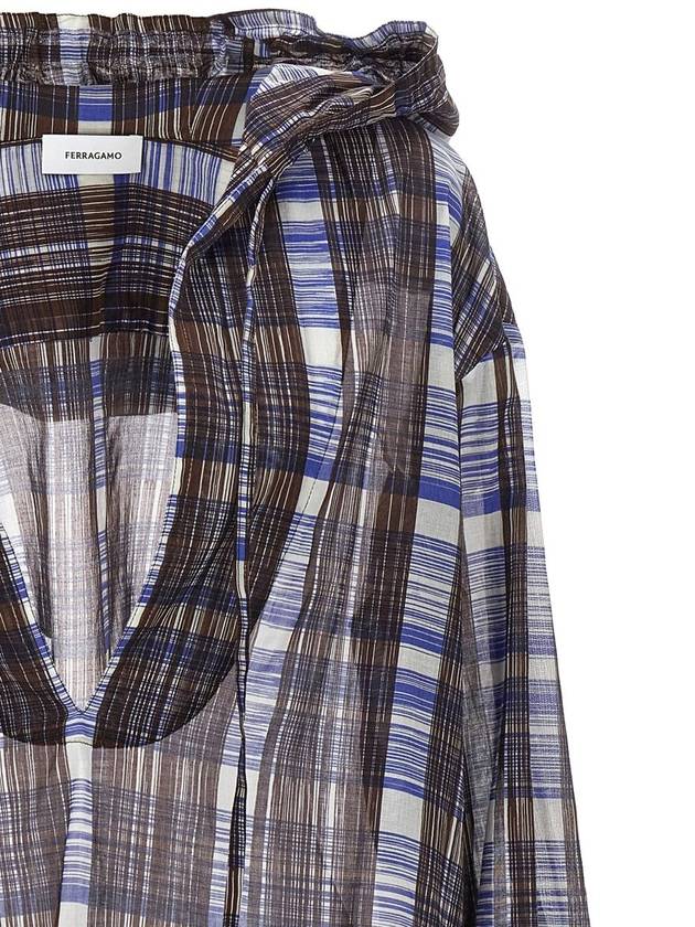 Salvatore Ferragamo Check Blouse - SALVATORE FERRAGAMO - BALAAN 3