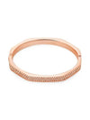 Dextera Bangle Octagon Shape Bracelet White Rose Gold - SWAROVSKI - BALAAN 3