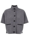 Roll Cashmere Cape Jacket Grey - MAX MARA - BALAAN 2