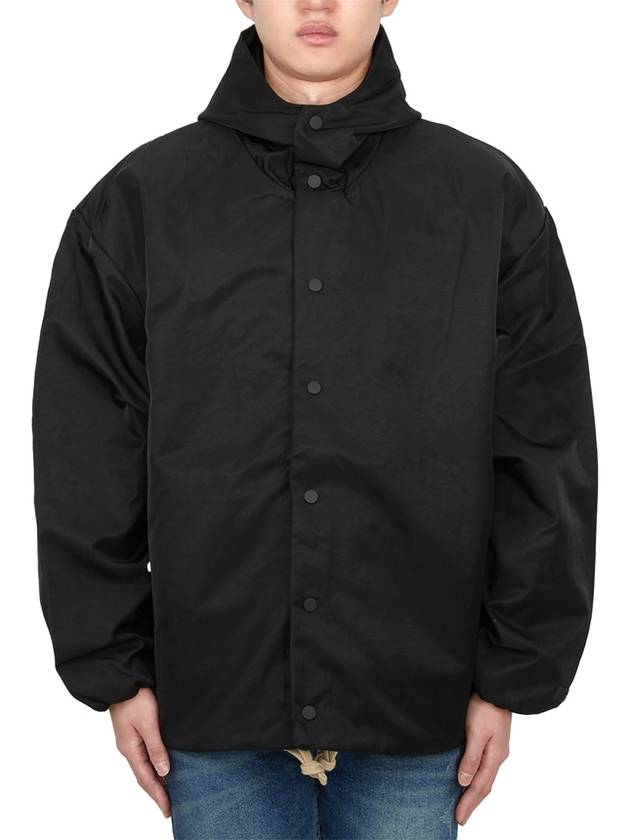 Textured Nylon Hooded Jacket Black - FEAR OF GOD - BALAAN 3