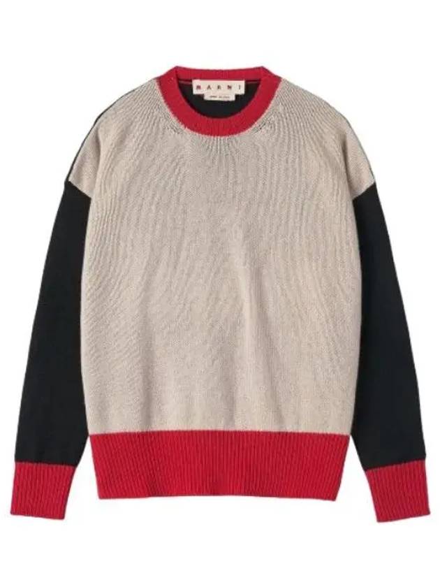 Cashmere Round Neck Knit Swan - MARNI - BALAAN 1