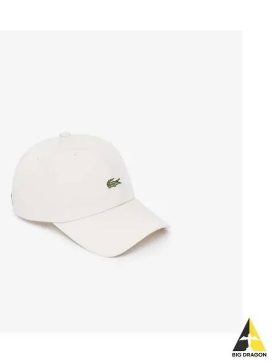 Cotton Twill Basic Baseball Cap Cream - LACOSTE - BALAAN 1