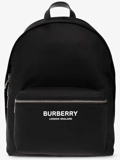 Logo Print Nylon Backpack Black - BURBERRY - BALAAN 2